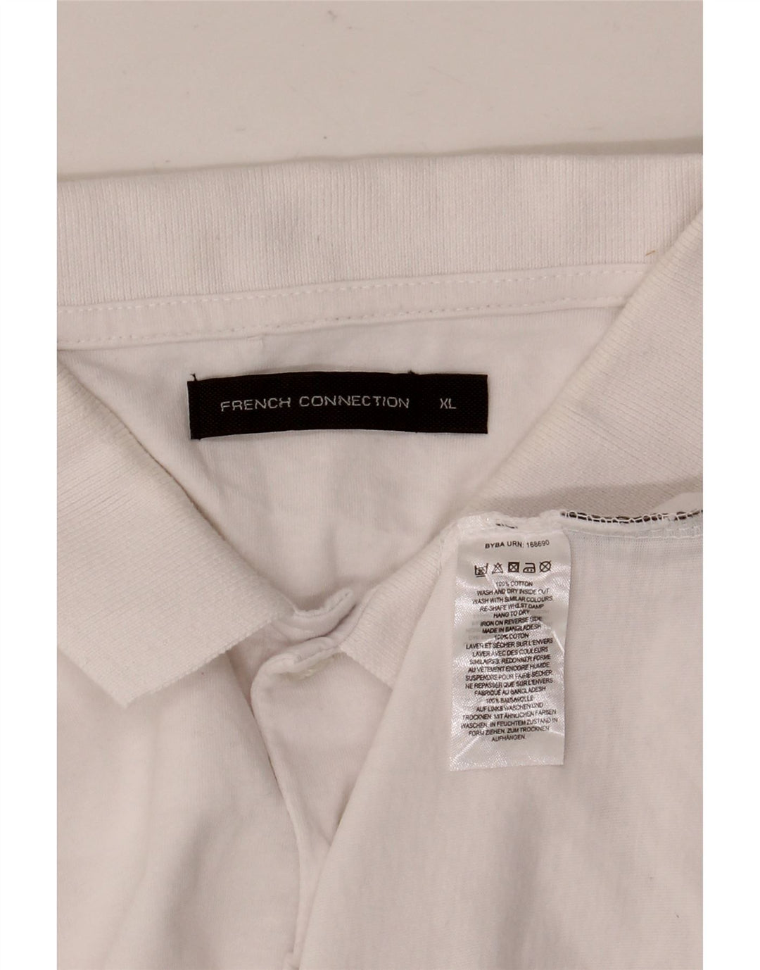 French Connection Polo Hombre XL Algodón Blanco