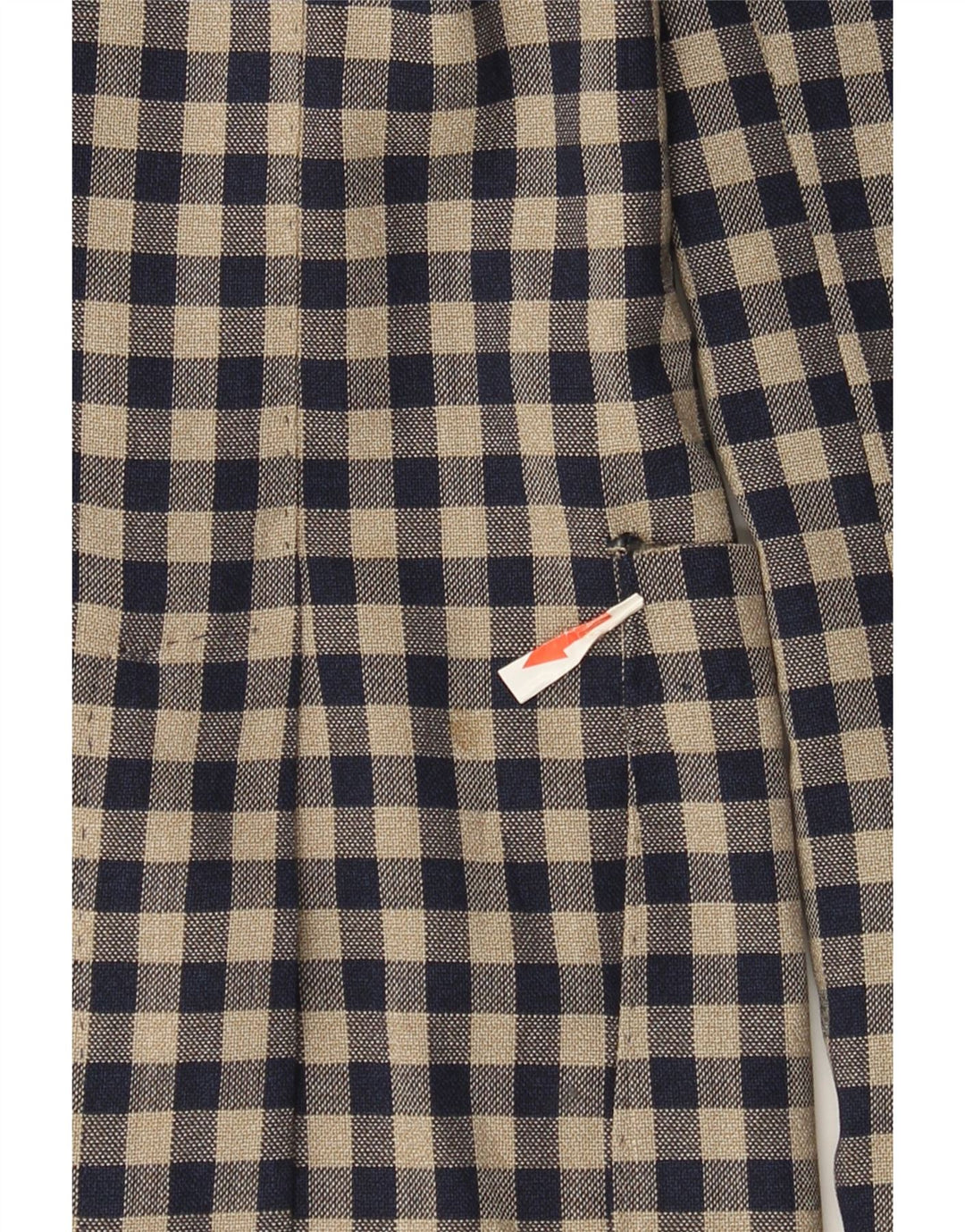 Angelico Chaqueta tipo blazer de 2 botones para hombre IT 50 Large Beige Gingham Wool