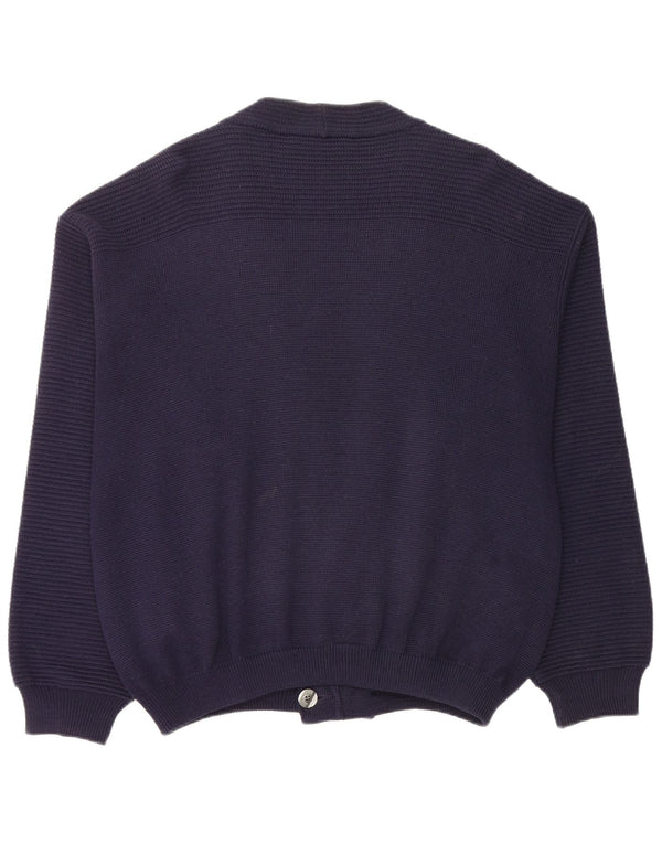 Frank Alexs Cárdigan de doble botonadura para hombre IT 54 XL Lana azul marino