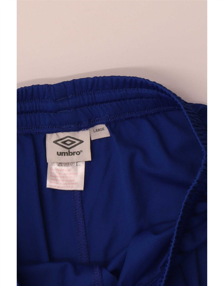 Pantalones cortos deportivos Umbro para hombre poliéster azul grande