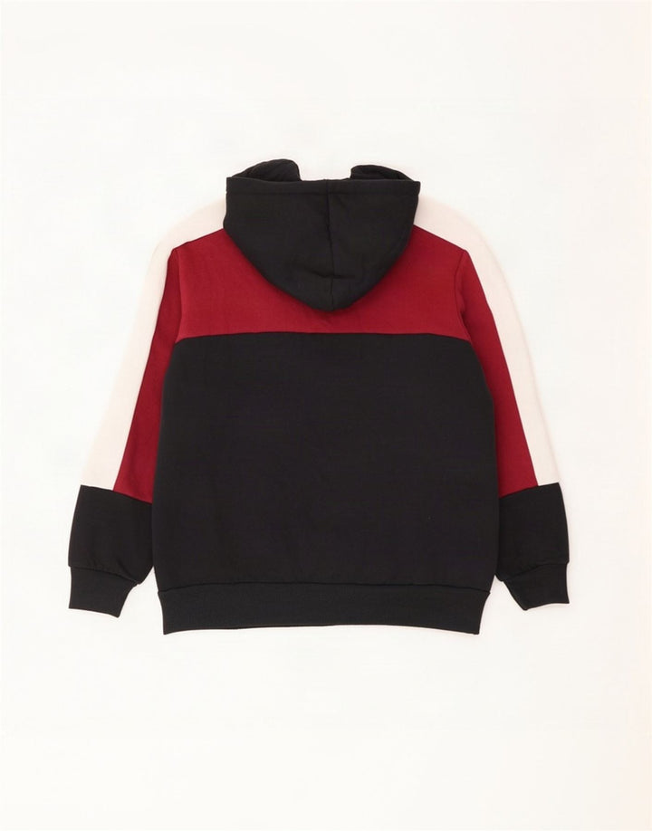Umbro Sudadera con capucha y cremallera para hombre XL Poliéster color block negro