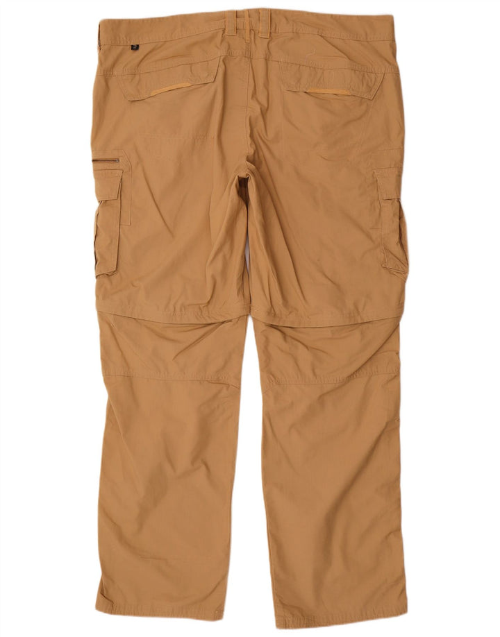 FORCLAZ Pantalón cargo recto para hombre EU 54 2XL W44 L34 Algodón beige