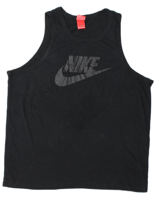 NIKE Hombre Graphic Vest Top XL Poliéster negro