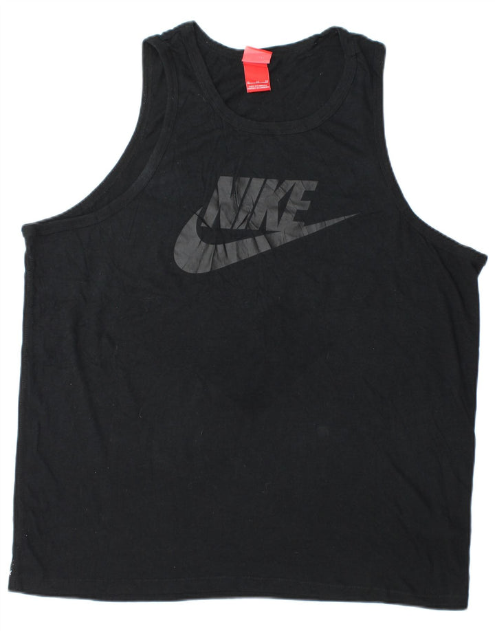 NIKE Hombre Graphic Vest Top XL Poliéster negro