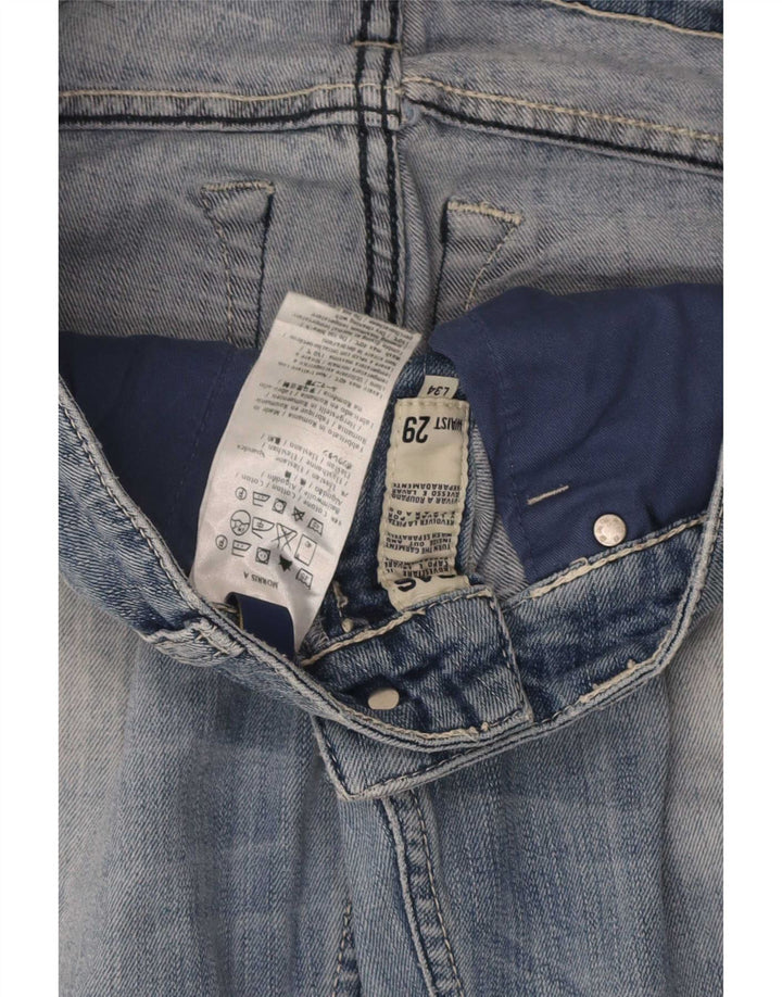Vaqueros Recto Mujer Gas W29 L34 Algodón Azul