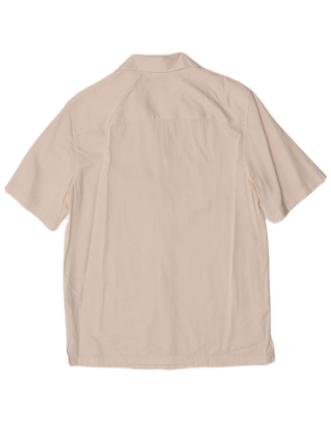 Zara Hombre Camisa Manga Corta Small Viscosa Blanca