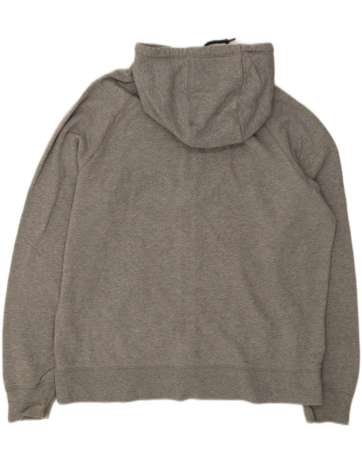 NIKE Mens Zip Hoodie Sweater 2XL Grey Cotton Vintage Nike and Second-Hand Nike from Messina Hembry 