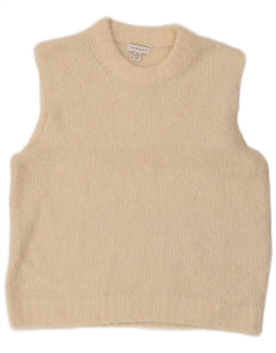 Topshop Camiseta sin mangas para mujer UK 44 Poliéster beige medio