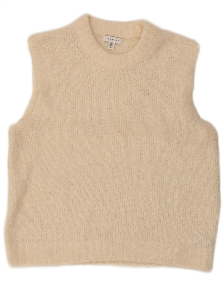 Topshop Camiseta sin mangas para mujer UK 44 Poliéster beige medio
