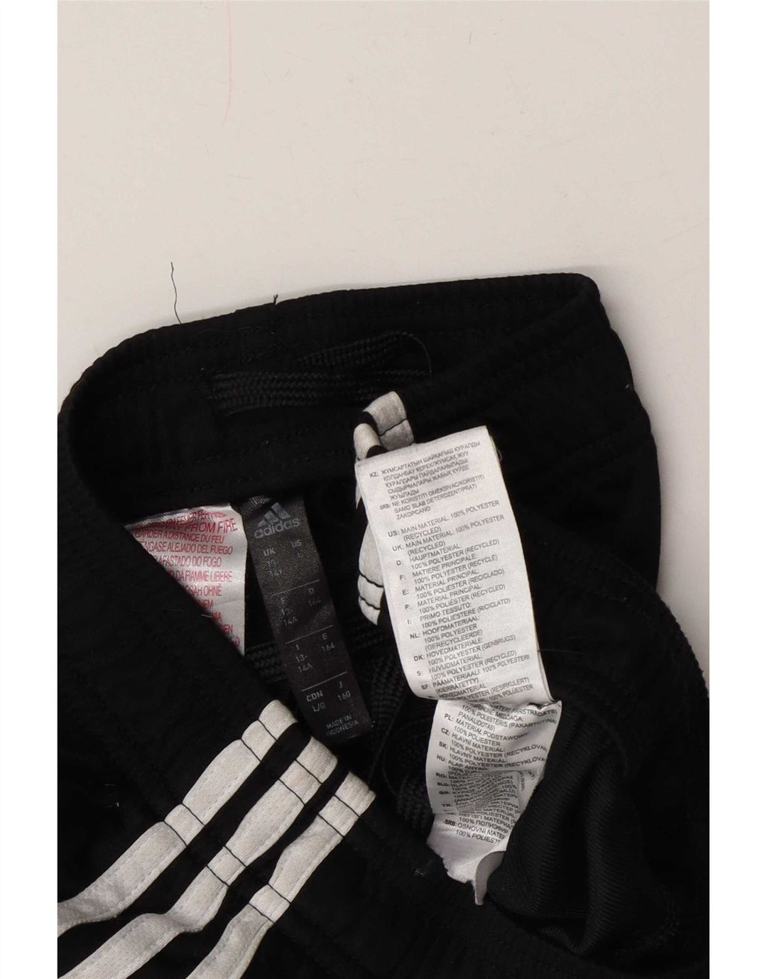 Adidas Pantalones de chándal Dri Fit para niños 13-14 años Negro Poliéster
