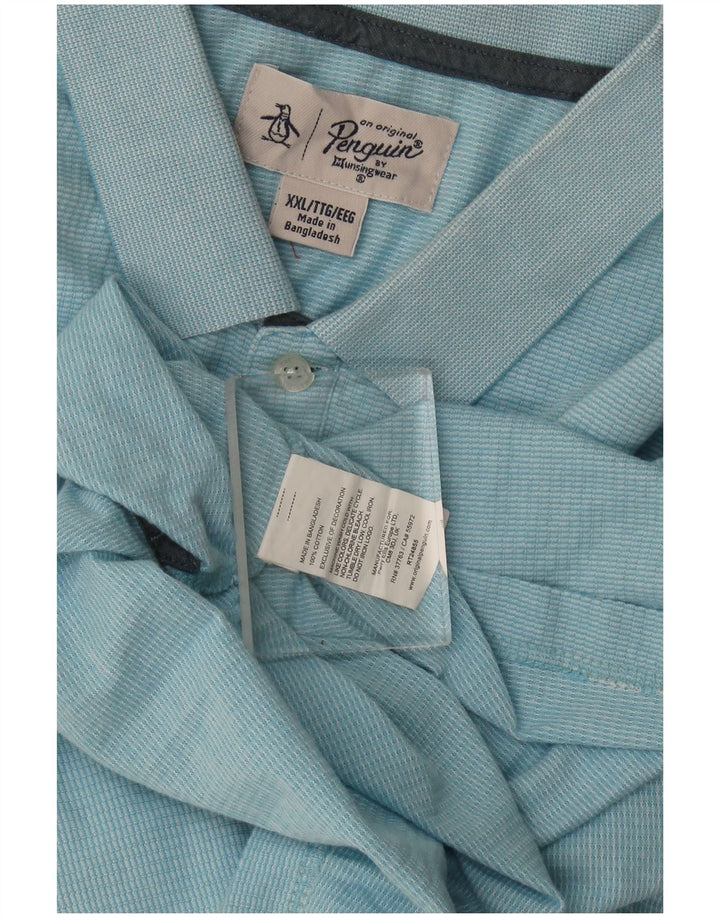 Polo Penguin para hombre 2XL Algodón azul