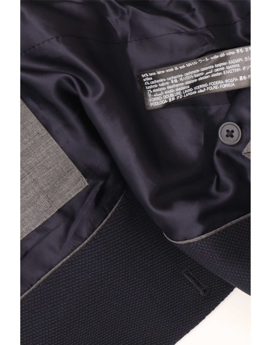 Massimo Dutti Chaqueta Blazer De 2 Botones Para Hombre EU 50 Medium Azul Marino Lana