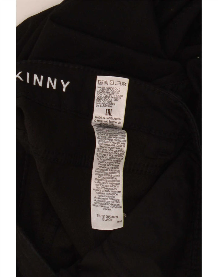 Marks & Spencer Pantalones Cortos para Mujer UK 12 Medium W30 L22 Negro