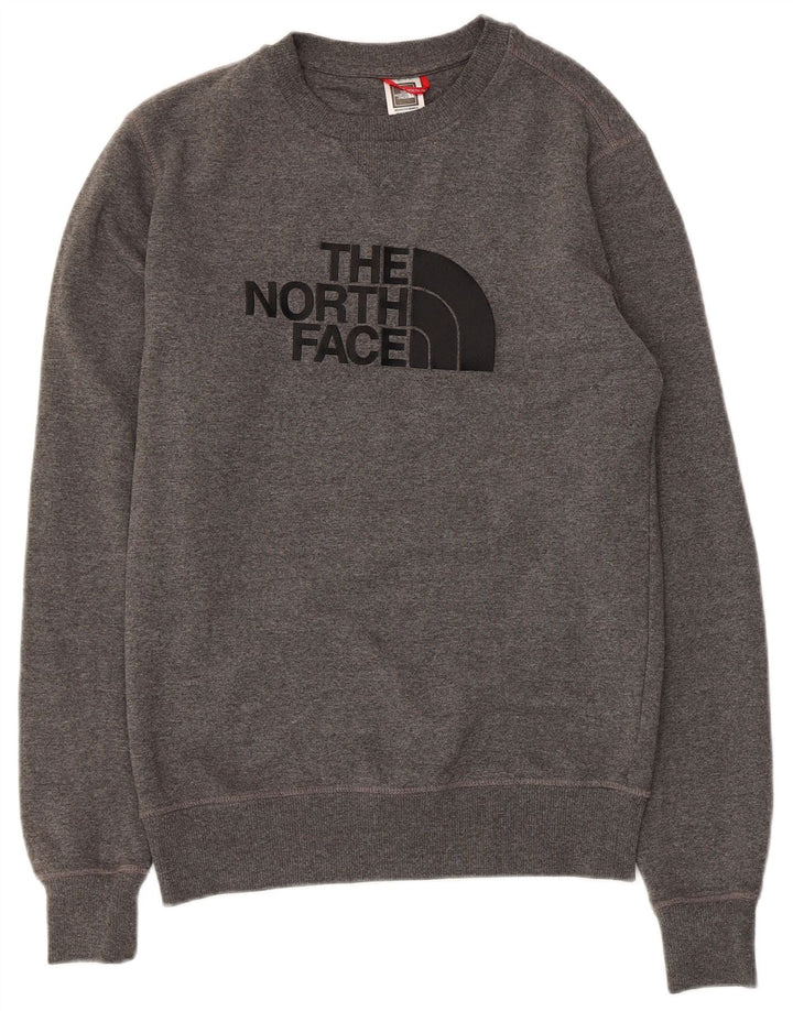 The North Face Sudadera Gráfica Para Hombre Jersey Pequeño De Algodón Gris
