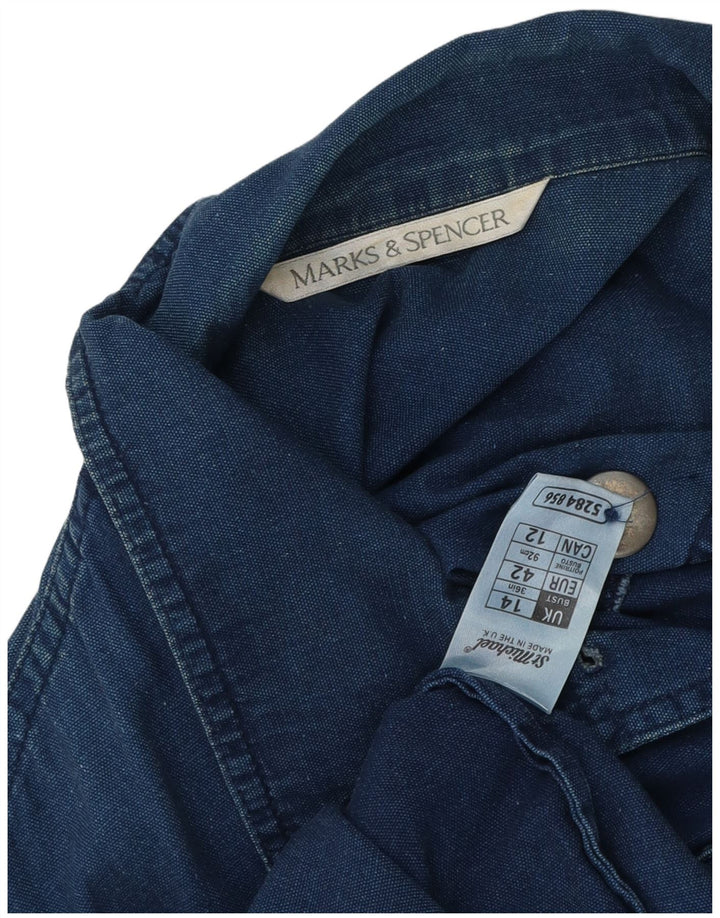 Marks & Spencer Chaqueta vaquera para mujer UK 44 Algodón azul medio