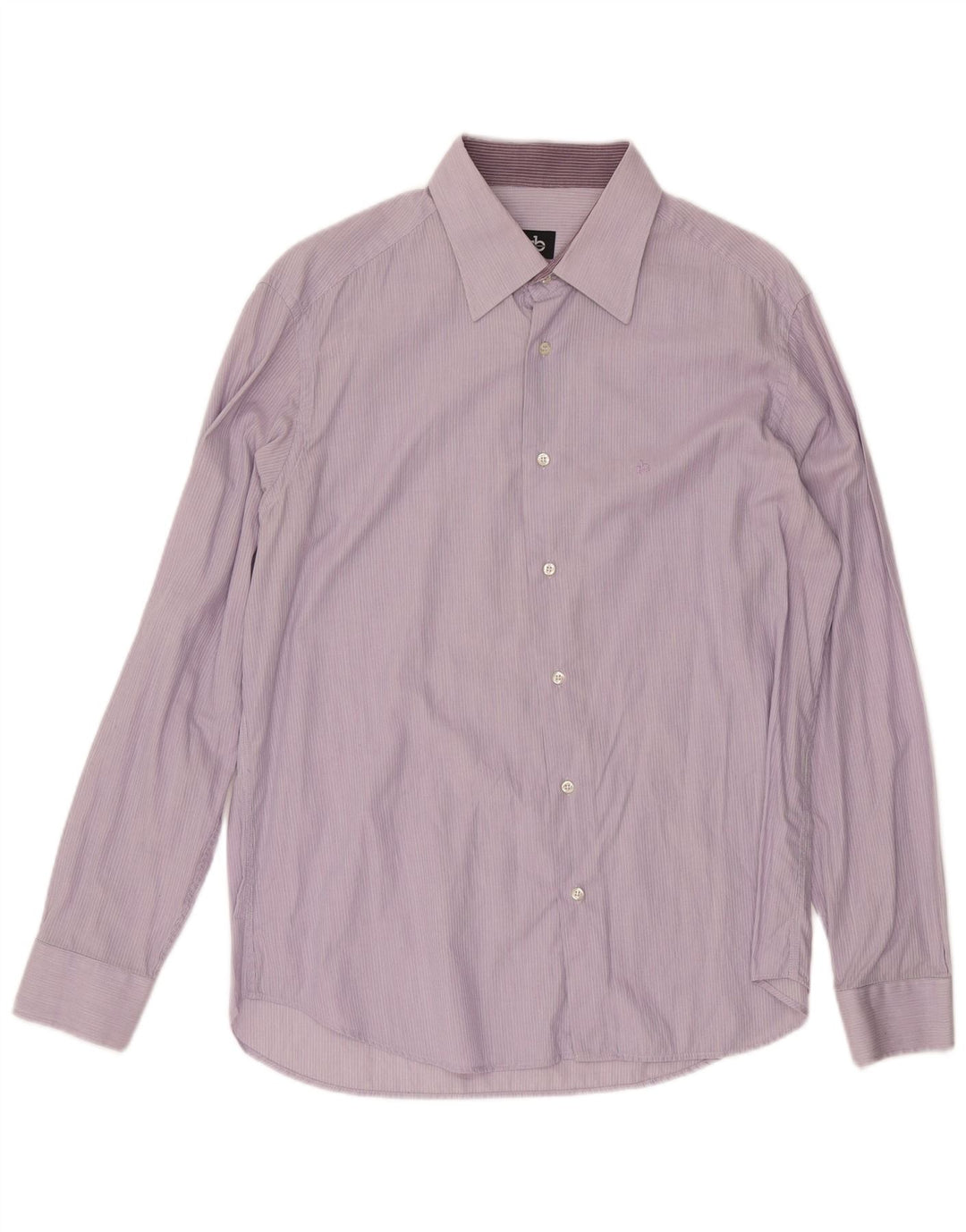 ROCCOBAROCCO Camisa De Hombre Algodón Rayas Púrpura Medio