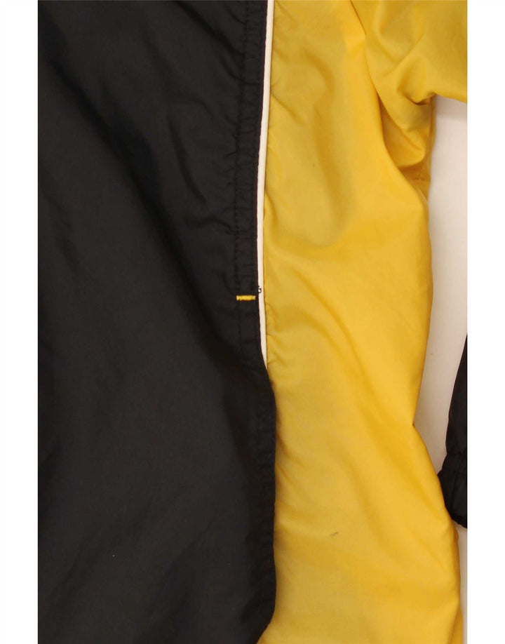 Reebok Chaqueta de chándal holgada para hombre con bloques de color negro mediano