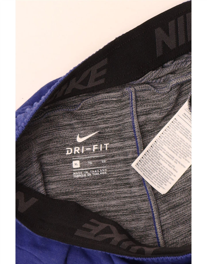 Nike Pantalones cortos deportivos Dri Fit para hombre XL Viscosa azul