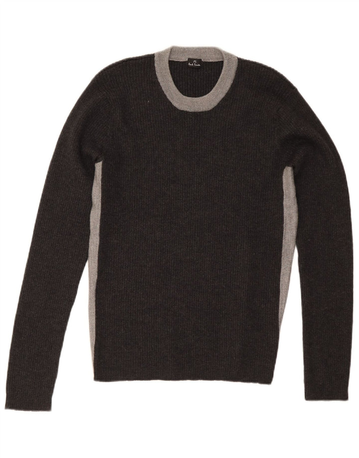Paul Smith Suéter tipo jersey con cuello redondo para mujer Reino Unido 42 Gris medio Colorblock
