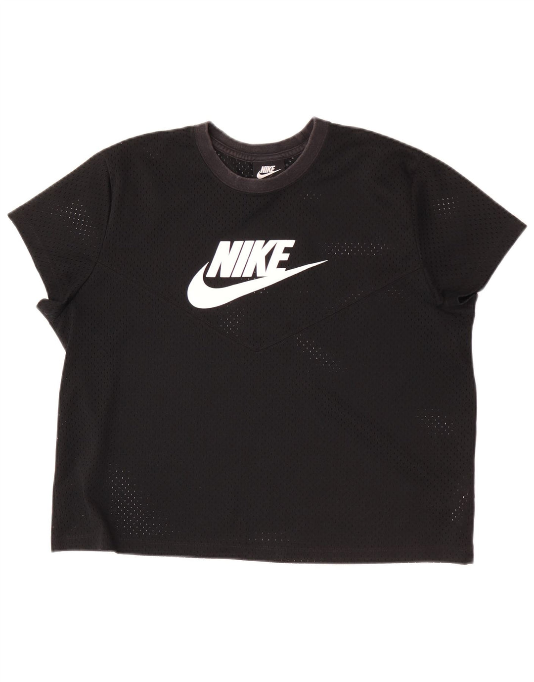 Nike Camiseta gráfica para mujer UK 40 XL Poliéster negro