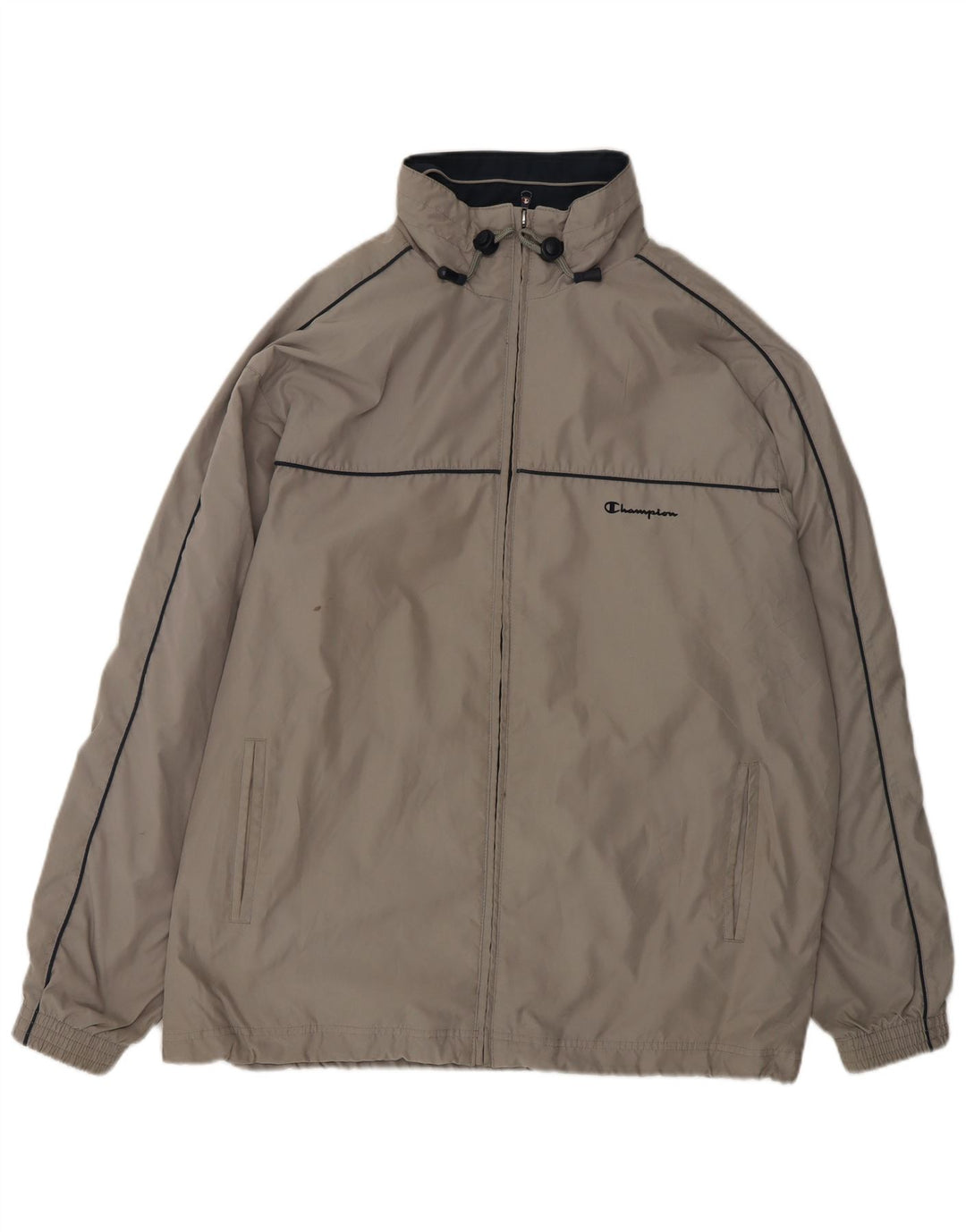 CHAMPION Chaqueta superior de chándal para hombre Poliéster gris grande