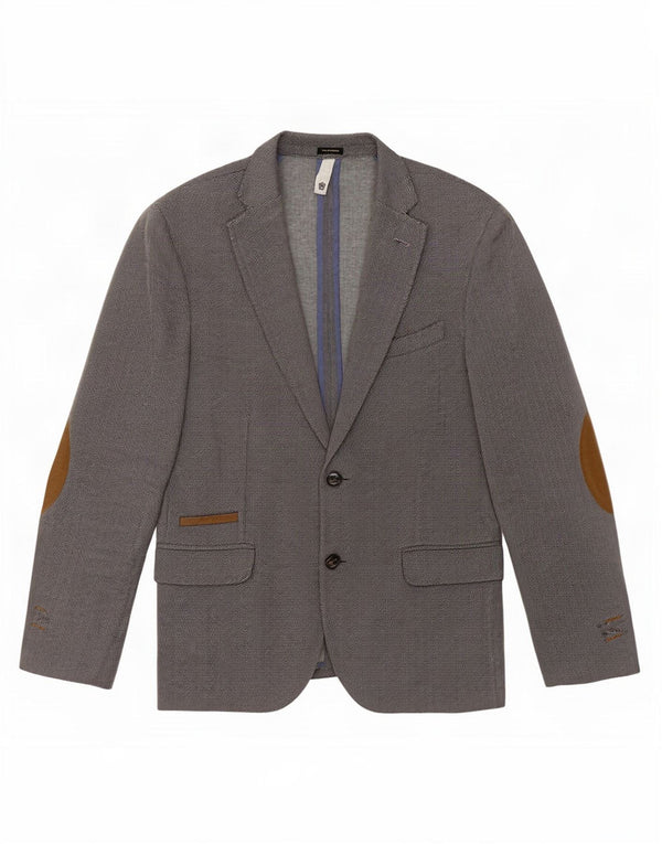 Massimo Dutti Chaqueta Blazer De 2 Botones Para Hombre EU 48 Gris Medio Espiga