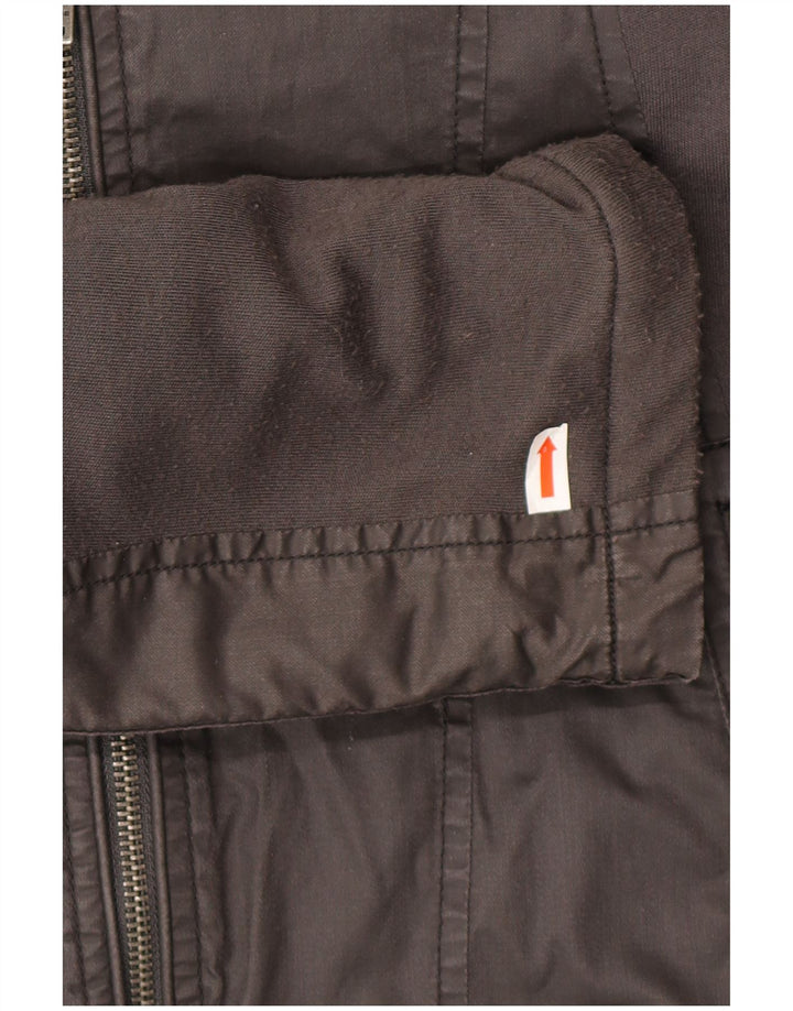 Energie Chaqueta motera para hombre UK 42 XL Algodón gris