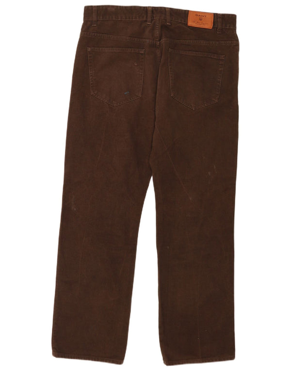 Gant Pantalones informales regulares para hombre W36 L32 Algodón marrón