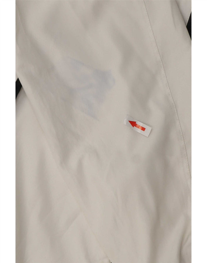 Chaqueta superior de chándal Nike para hombre, poliéster con bloques de color blanco pequeño