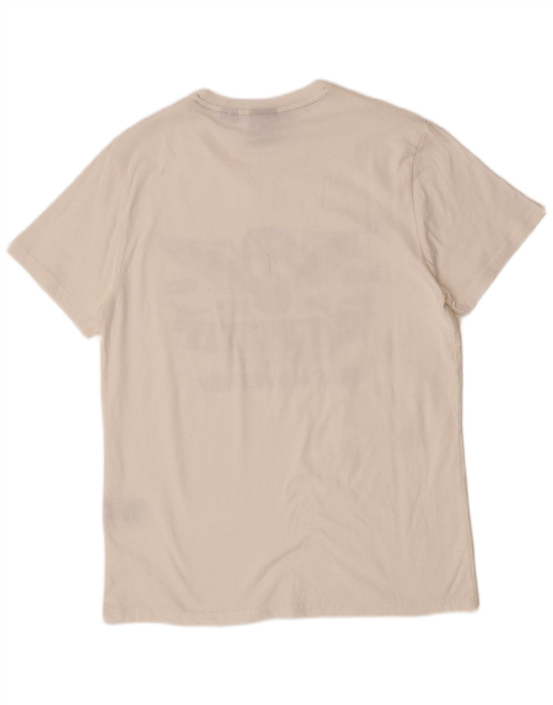 Superdry Hombre Camiseta Gráfica Top XL Algodón Blanco