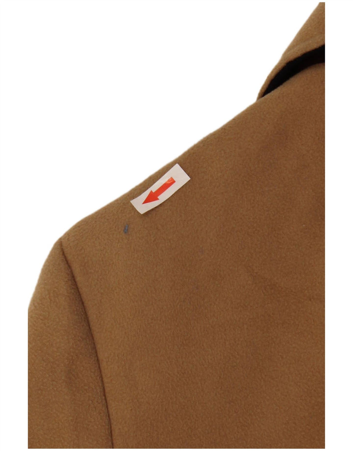 Topshop Abrigo abierto para mujer UK 8 Small Beige Poliéster
