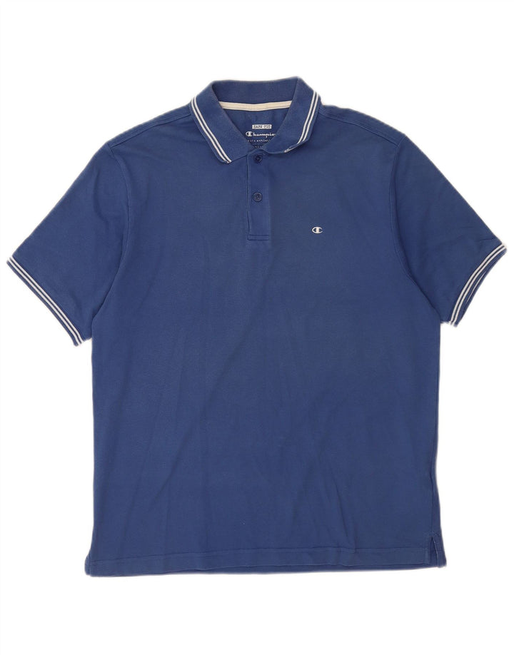 Champion Polo Easy Fit De Algodón Azul Medio Para Hombre