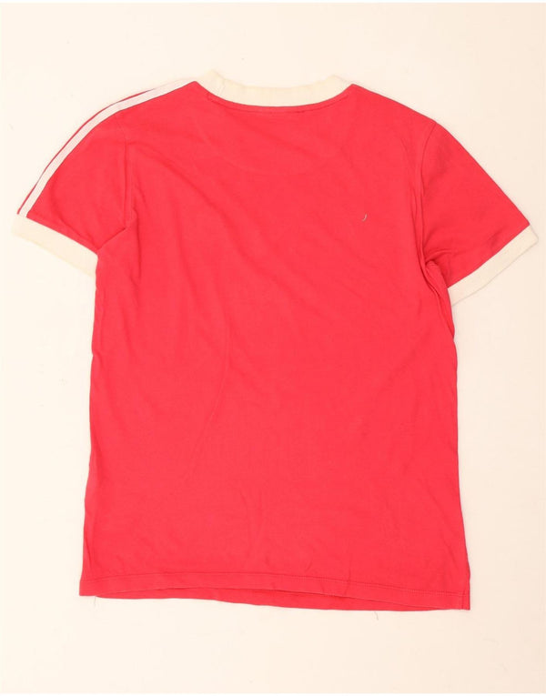 Adidas Camiseta para mujer Top UK 10 Small Red Cotton