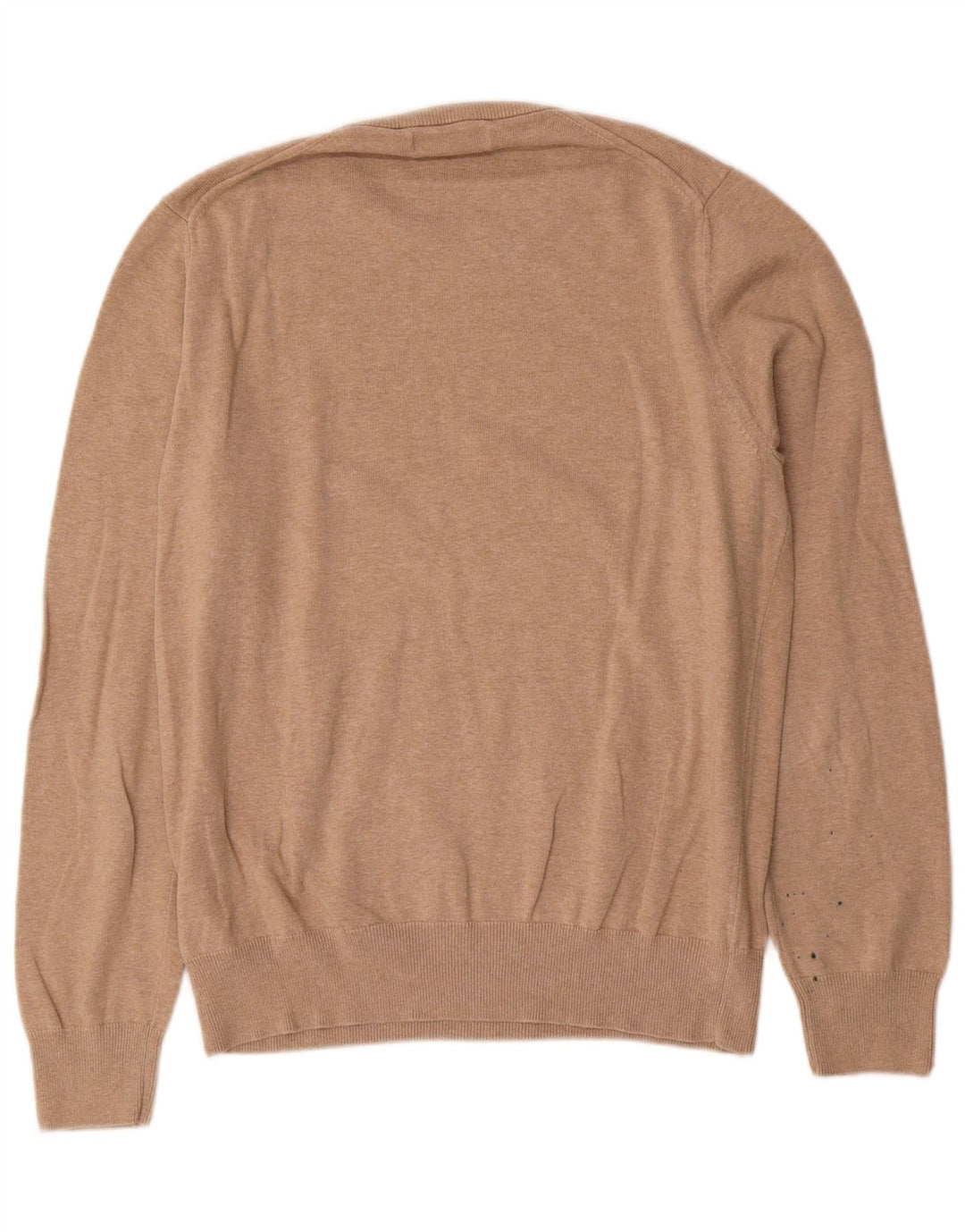 Marks & Spencer Jersey de Cuello Redondo para Hombre de algodón Beige Medio