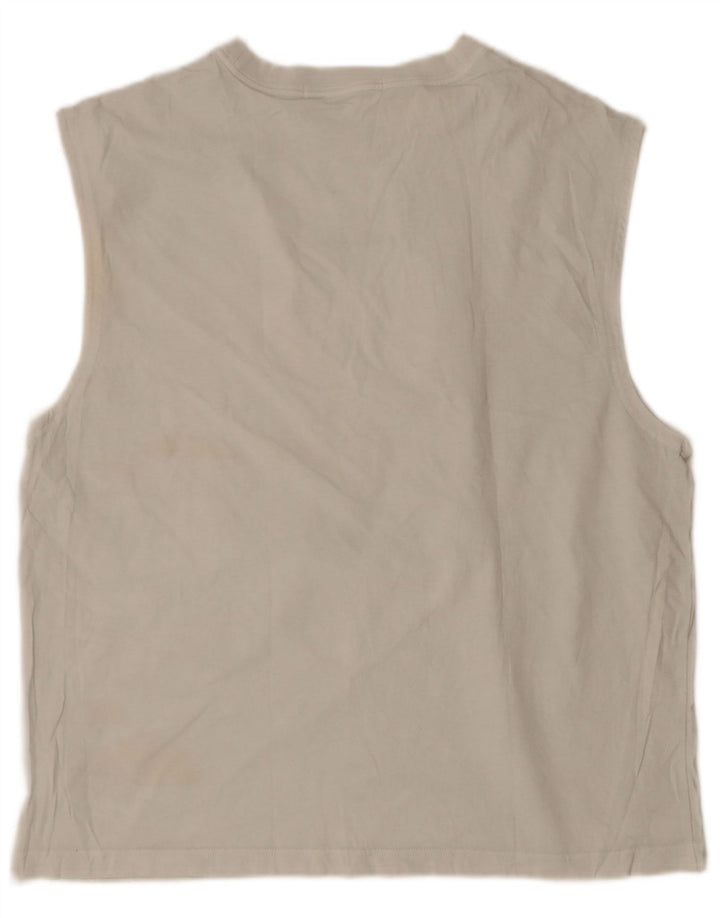 Calvin Klein Jeans Hombre Chaleco Top Grande Gris Algodón