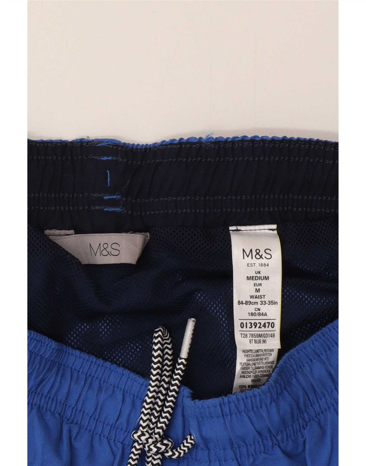 Bañador Marks & Spencer Hombre Poliéster Azul Medio
