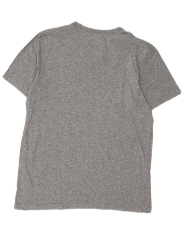 Nike Camiseta gráfica para hombre Top de algodón moteado gris medio