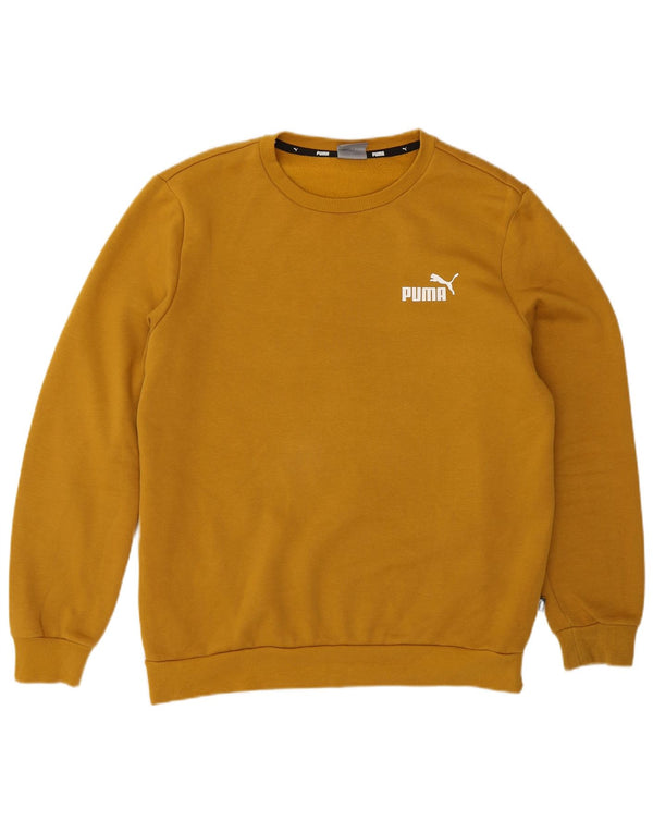 Sudadera Puma Jumper Medium Amarillo Algodón Hombre