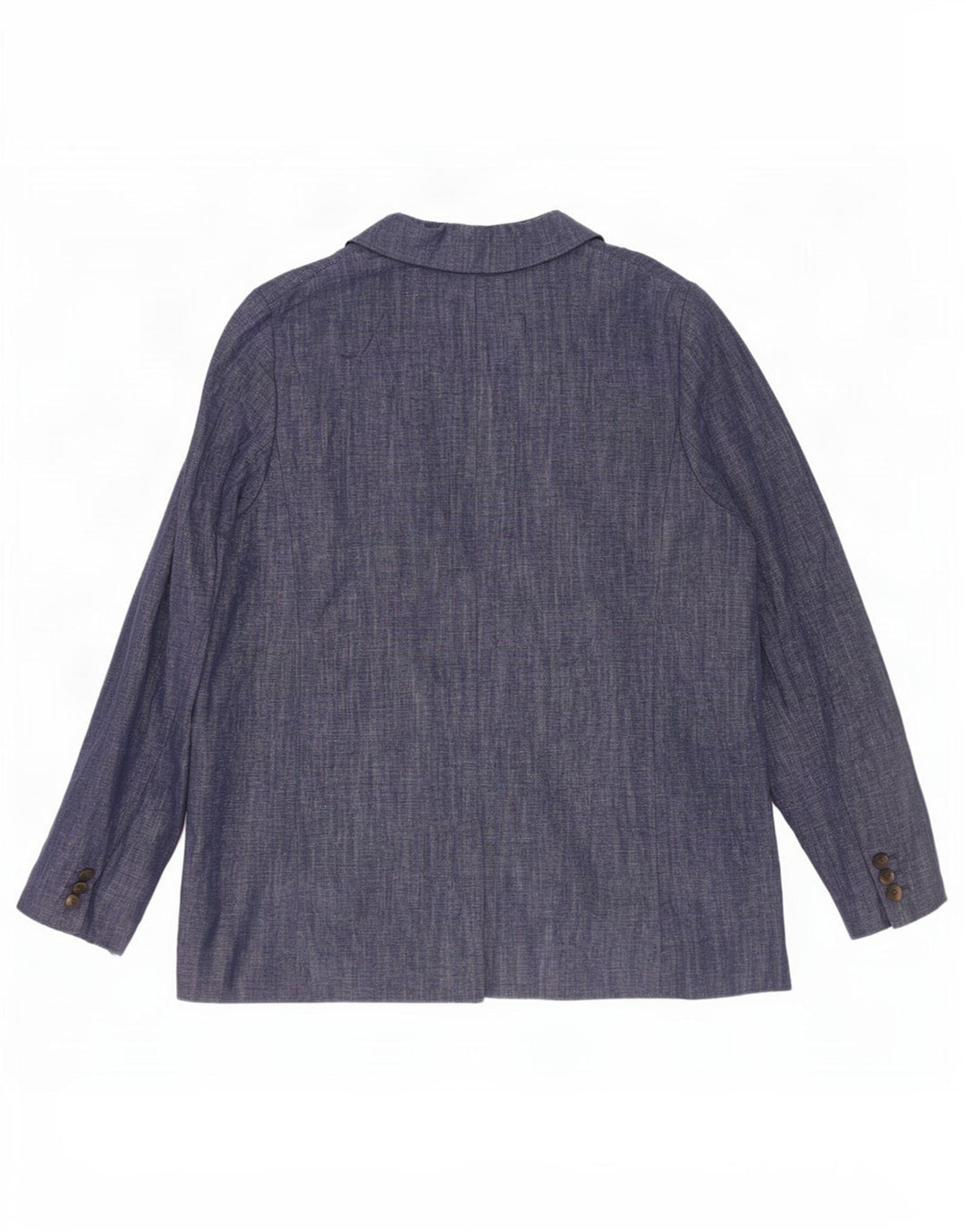 Marks & Spencer Chaqueta tipo blazer de 2 botones para mujer UK 46 Grande Algodón azul marino