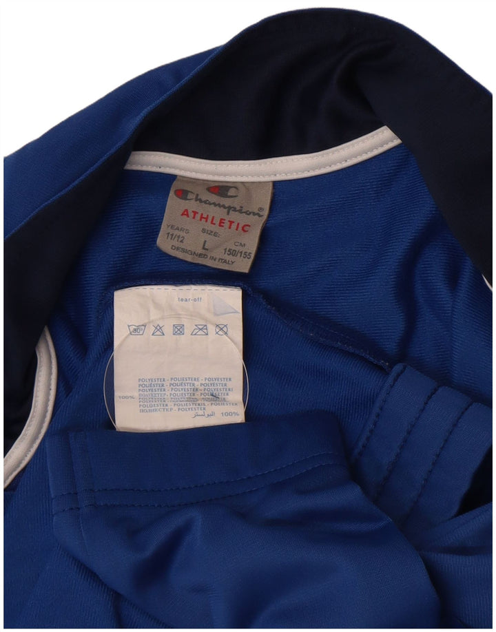 CHAMPION Chaqueta de chándal con gráfico para niños 11-12 años Grande Azul