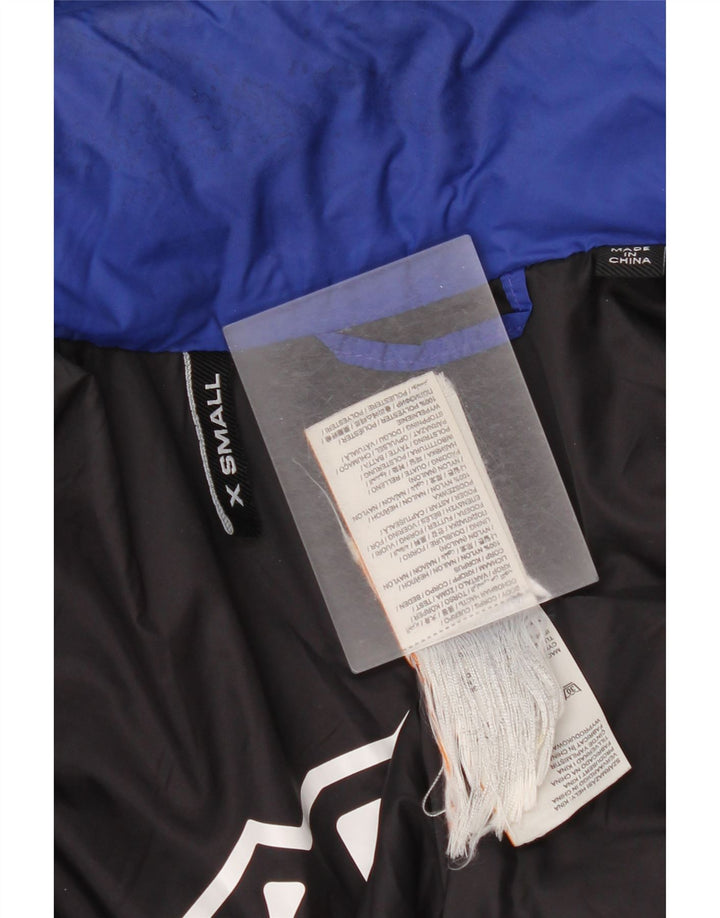 Superdry Chaqueta Acolchada Con Capucha Para Mujer UK 40 Small Blue Nylon