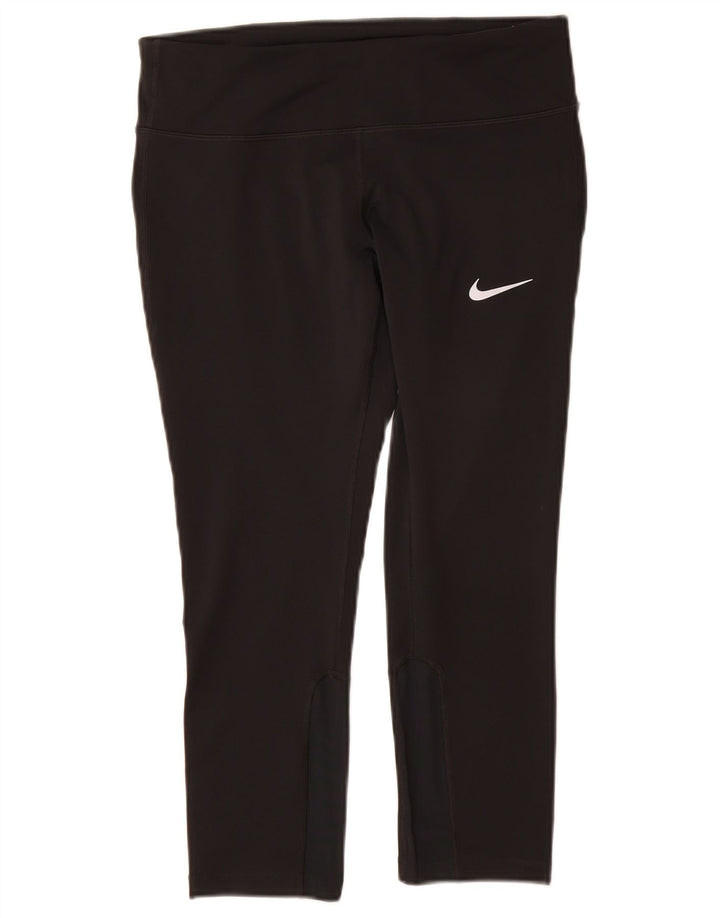 Nike - Leggings capri Dri Fit para mujer, talla M, color negro