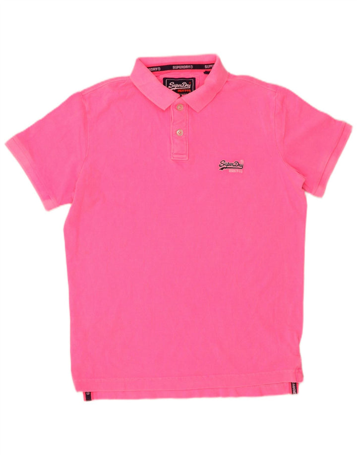 SUPERDRY Polo Hombre Algodón Rosa Medio