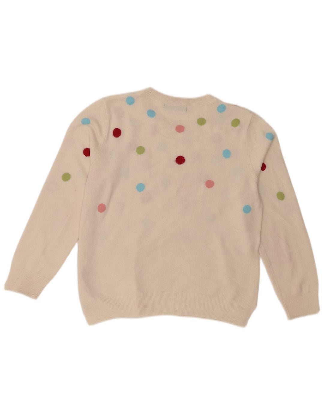 Marks & Spencer Suéter tipo jersey con cuello redondo para mujer UK 12 Medium Off White