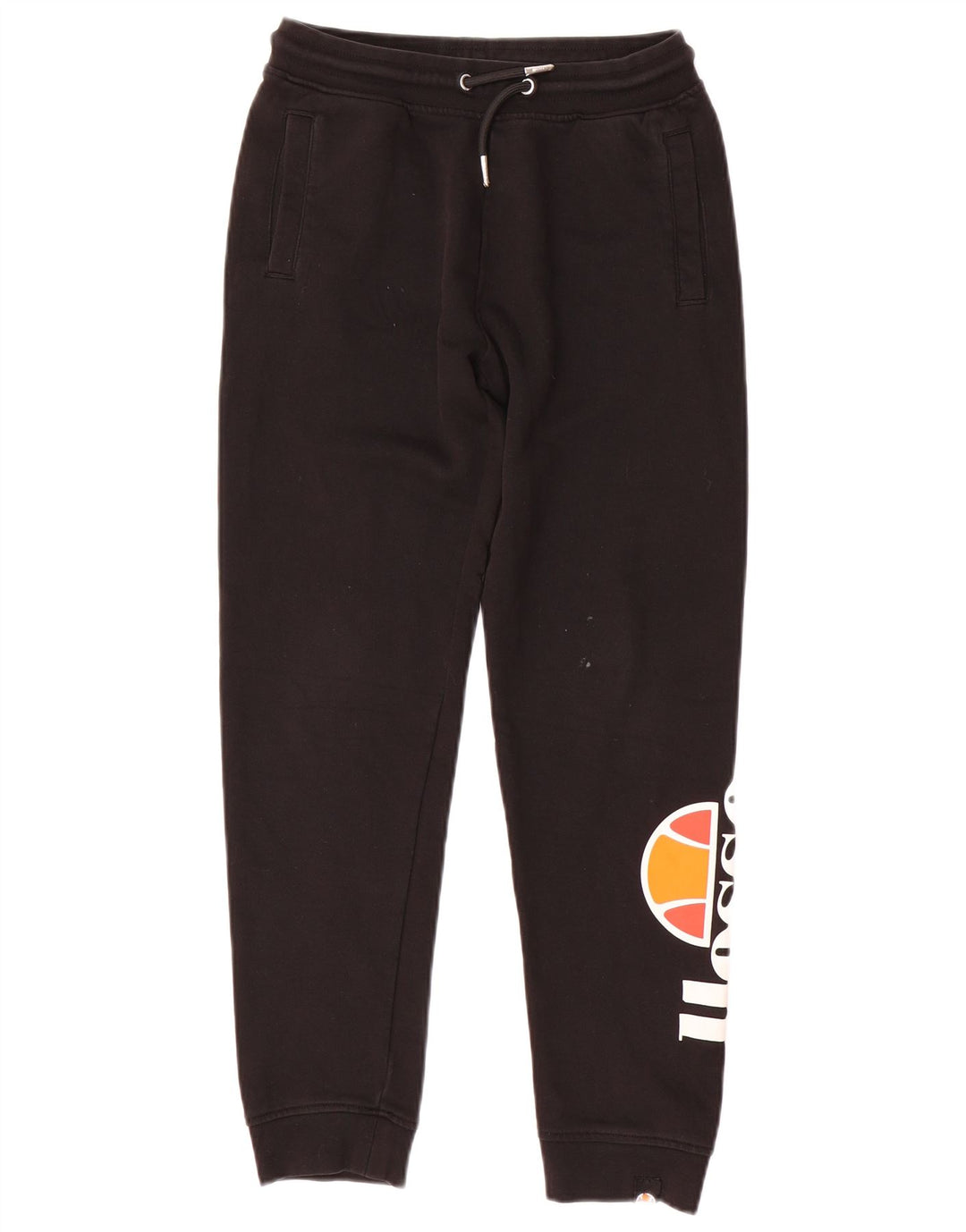 ELLESSE Pantalones de chándal con estampado gráfico para niños 11-12 años Algodón negro