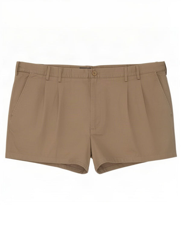 Izod Mens Pegged Chino Shorts 3XL W46 Algodón Beige