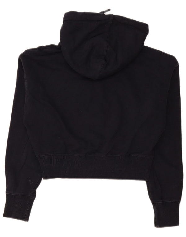 Superdry Jersey con capucha corta y gráfico extragrande para mujer Reino Unido 10 Small Azul marino
