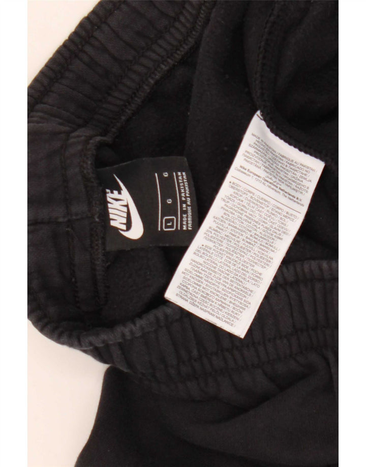 Nike - Pantalones de chándal con gráfico para hombre, talla grande, algodón negro