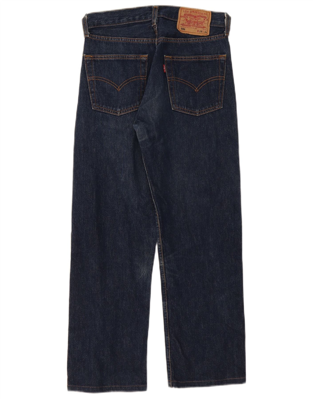 Vaqueros Levi's Mujer 501 Rectos W28 L26 Algodón Azul Marino