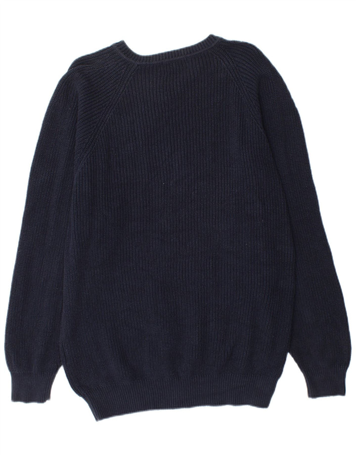 Kappa Hombre Jersey Con Cuello En V Jersey Medio Azul Marino Algodón